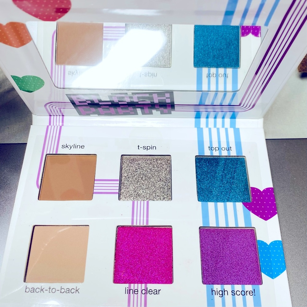 NIB TETRIS x IPSY 6 Bold Metallic Neutral Shades Eyeshadow Palette Block Party